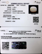 11.06/CT Natural Fire Opal with Govt. Lab Certificate (3441)